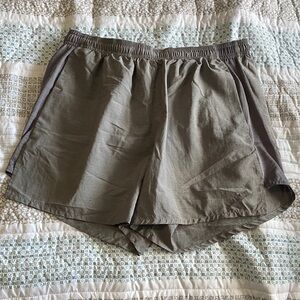 Nike Mens 5in Inseam Gray Running Shorts